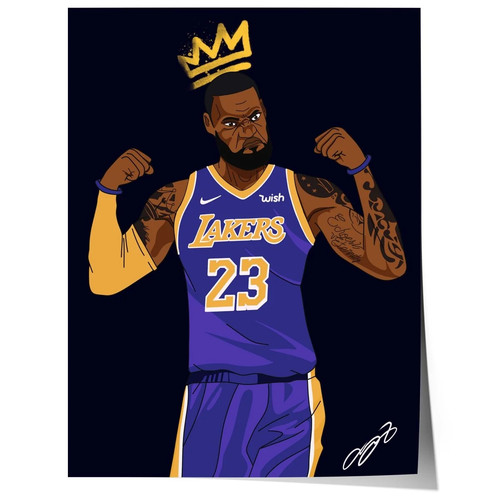 Basketball king poster crown - king,