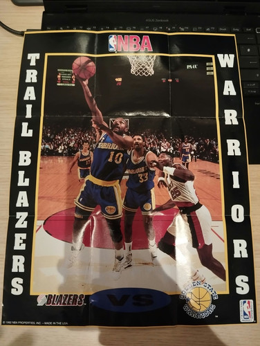 Nba basketball poster - basketball, 1992