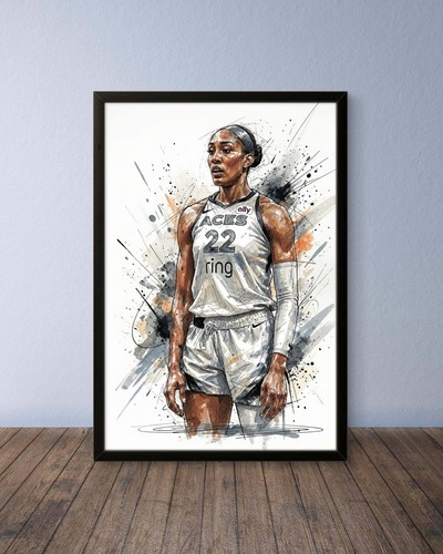 Wilson basketball poster - a'ja,