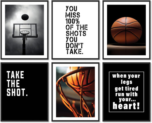 6er set basketball motivations - set,