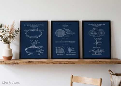 Sport patent kunstdruck - patent, poster