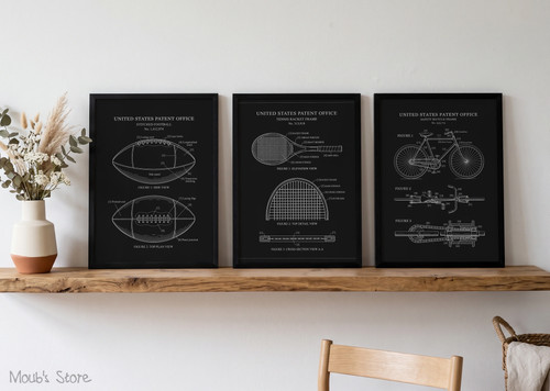 Sport patent kunstdruck poster - sport,