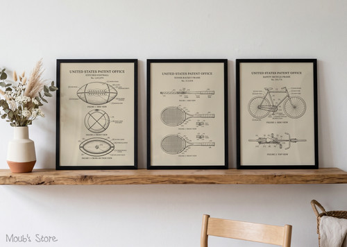 Sport patent kunstdruck - sport,