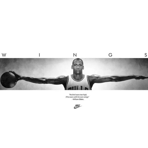 Michael jordan wings poster - jordan,