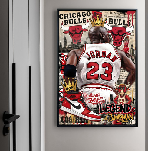 Pop art graffiti nba michael - pop-art/graffiti,